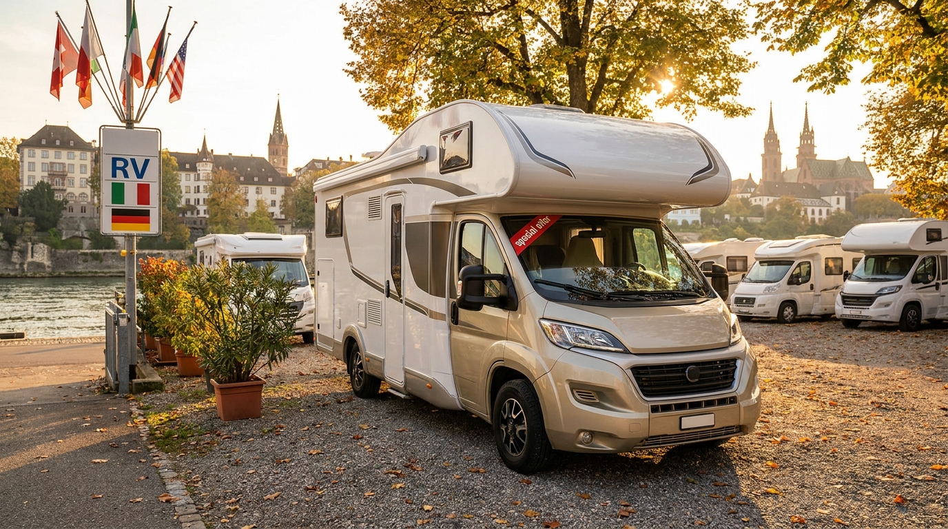 Map for Budget RV Tips for Basel - Save Money 2026